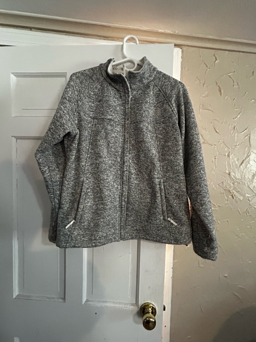 The North Face Gray Full-Zip Fleece Jacket